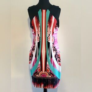 Bisou Bisou Women’s Bodycon Dress Vibrant Floral 14